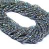 Natural Blue Fire Labradorite Faceted Rondelle Beads - Length 14 Inches and Size 3mm approx.